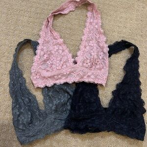 Free People Intimates Halter Tops (all three)